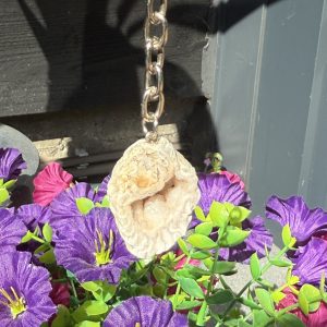 Agaat geode sleutelhanger #55