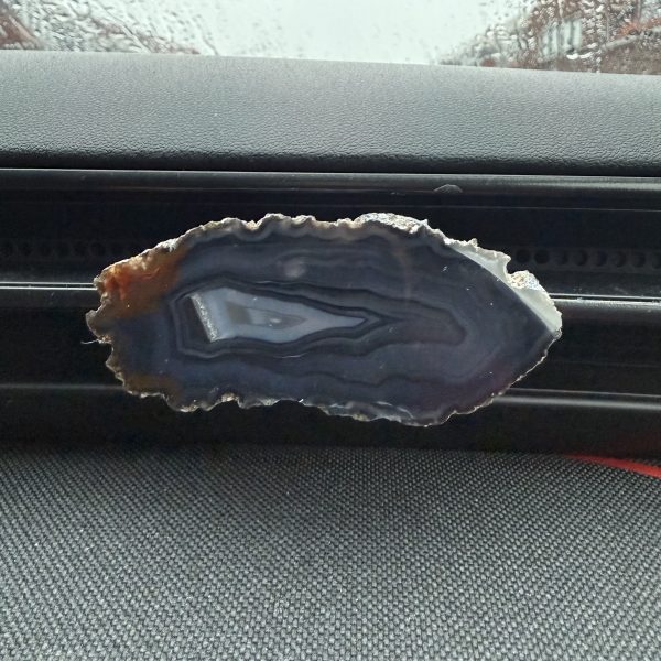 Mini agaat schijfje voor in de auto #14