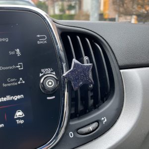 Blauw goudsteen ster voor in de auto (glitters)
