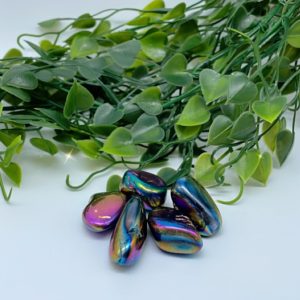 Titanium aura trommelsteen