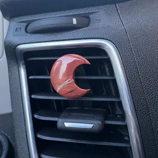 Rode jaspis maan voor in de auto - Afbeelding 2