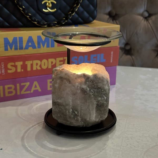 Himalayazout Wax melts-oliebrander (grijs)