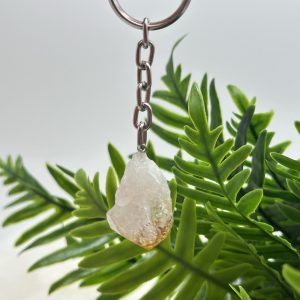 Gebrande Amethist (citrien) sleutelhanger #14