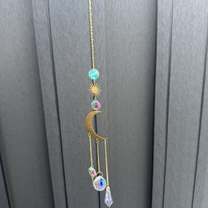 Regenboog raamhanger kristal- maan