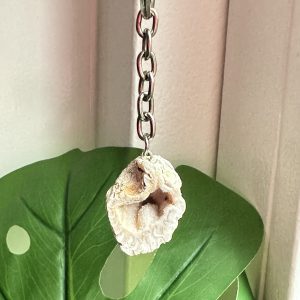 Agaat geode sleutelhanger #55
