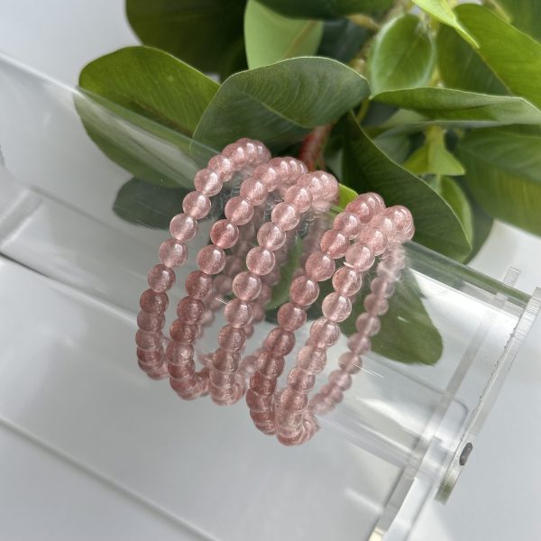 Aardbeienkwarts armband - 6mm - Afbeelding 2