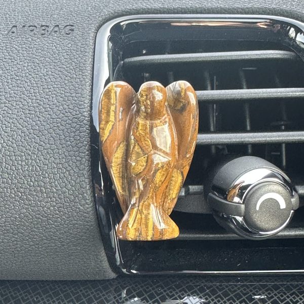 Tijgerijzer engel voor in de auto