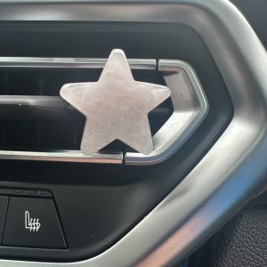 Rozenkwarts ster voor in de auto