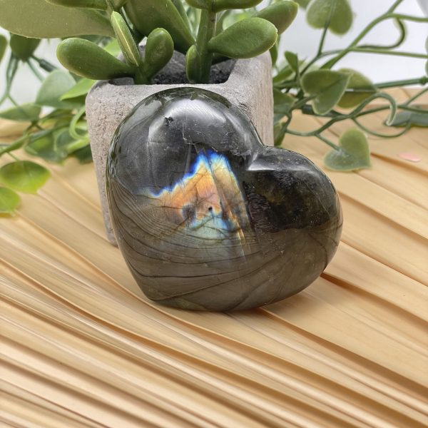 Labradoriet edelsteen hart 6 cm - Afbeelding 5
