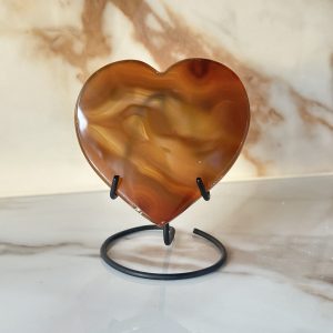 Agaat hart op standaard #42