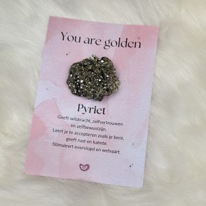 Pyriet  " You are golden" - Cadeautip
