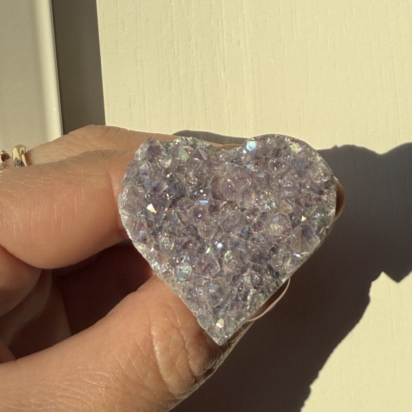 Angel aura (Amethist gecoat) hart voor in de auto - Afbeelding 3