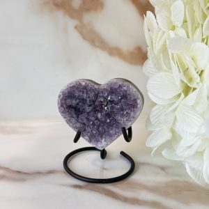 Amethist hartje op standaard #10