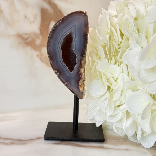 Agaat druzy op standaard #22