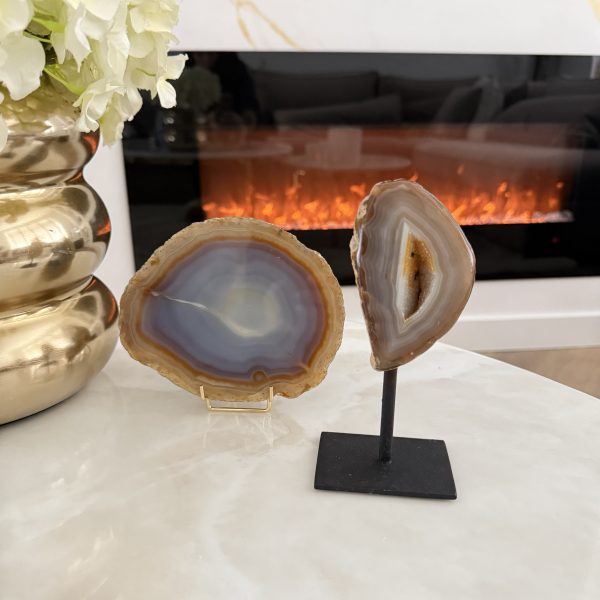 Agaat druzy op standaard #18 - Afbeelding 2