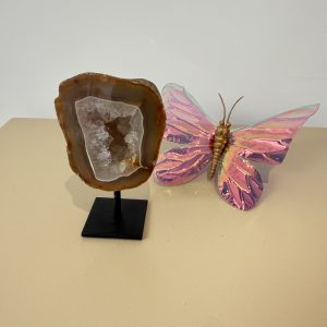 Agaat druzy met standaard  "klein" #262