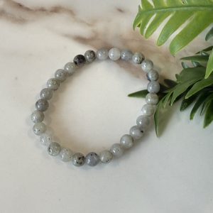 Labradoriet kogel armband 6mm