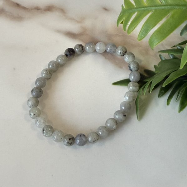 Labradoriet kogel armband 6mm