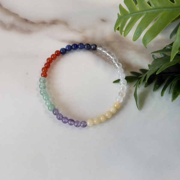 Chakra kogel armband 4mm