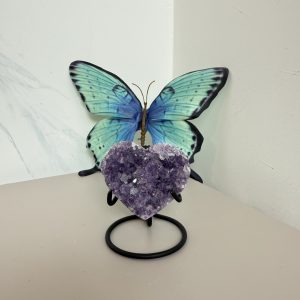 Amethist hartje op standaard #9