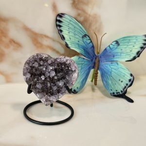 Amethist hartje op standaard #19