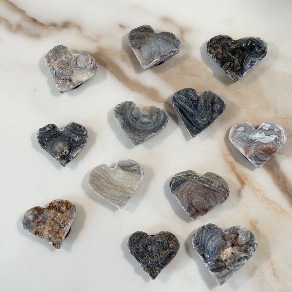 Chalcedoon hart magneet (Cadeautip)